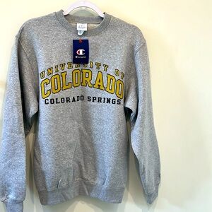 Gray UCCS Crewneck Hoodie